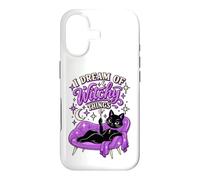Custodia per iPhone 17 I Dream of Witchy Things Gatto Nero Strega Halloween