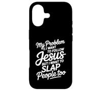 Custodia per iPhone 17 I Follow Jesus But I Still Want To Slap People -