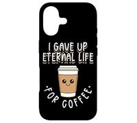 Custodia per iPhone 17 I Gave Up Eternal Life For Coffee Citazione divertente Ex Mormon LDS