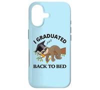 Custodia per iPhone 17 I Graduated Back To Bed - Divertente cappello da laurea con bradipo assonnato