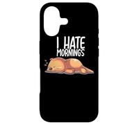 Custodia per iPhone 17 I Hate Mornings Sleeping Otter Sleep Nap Late Riser Otters