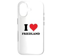 Custodia per iPhone 17 I Heart Friedland Germany Love German Souvenir Item