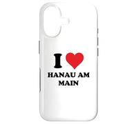 Custodia per iPhone 17 I Heart Hanau am Main Germany Love German Souvenir Item