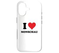 Custodia per iPhone 17 I Heart Monschau Germany Love German Souvenir Item