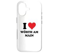 Custodia per iPhone 17 I Heart Wörth am Main Germany Love German Souvenir Item