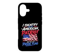 Custodia per iPhone 17 I Identify As An American Patriot And This Is My Pride Flag