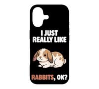 Custodia per iPhone 17 I Just Really Like Rabbits Ok Animal Carino Mini Lop Coniglio