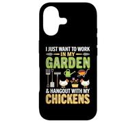 Custodia per iPhone 17 I Just Want To Work In My Garden And Hang Out With Chickens