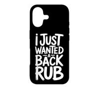 Custodia per iPhone 17 I Just Wanted A Back Rub Aspettando la mamma incinta