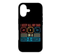 Custodia per iPhone 17 I Keep All My Dad Jokes In A Dad A Base