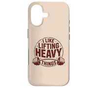 Custodia per iPhone 17 I Like Lifting Heavy Things Vintage Gym Powerlifting Grafica