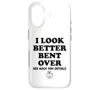 Custodia per iPhone 17 I Look Better Bent Over Book See Back for Details Peach Butt