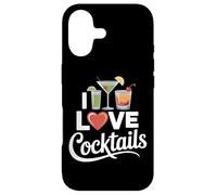 Custodia per iPhone 17 I Love Cocktails Divertenti Bevande per feste