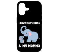 Custodia per iPhone 17 I Love Elephants And My Momma Mamma Mamma Madre Figlio Figlia