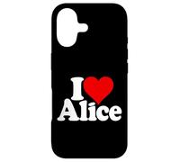 Custodia per iPhone 17 I LOVE HEART ALICE ALI NOME SU UNA TEE