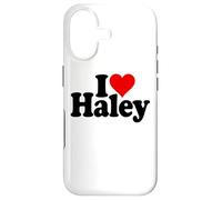 Custodia per iPhone 17 I LOVE HEART HALEY NOME SU UN TEE
