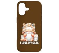 Custodia per iPhone 17 I Love My Cats Gnome For Cat Lady Cute Kitten For Cat Mommy