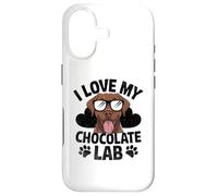 Custodia per iPhone 17 I love my Chocolate Lab Dog Labrador Retriever