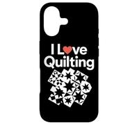 Custodia per iPhone 17 I Love Quilting Cuore Modello Stelle