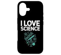 Custodia per iPhone 17 I Love Science DNA Atomi Telescopio Design
