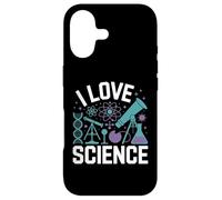 Custodia per iPhone 17 I Love Science DNA Microscopio Atomo