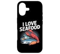 Custodia per iPhone 17 I Love Seafood - Aragosta a forma di pesce