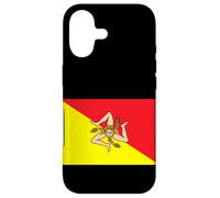 Custodia per iPhone 17 I Love Sicily, Sicilian Flag Illustration Graphic Designs