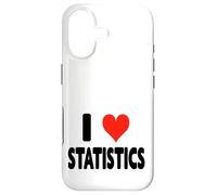 Custodia per iPhone 17 I Love Statistics - Cuore Carino Divertente Matematico Matematico