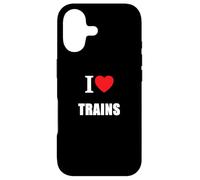 Custodia per iPhone 17 I Love Trains Modello Toy Railroad Railways Motori a vapore