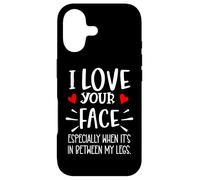 Custodia per iPhone 17 I Love Your Face Especially Between My Legs Valentine's Day
