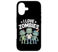 Custodia per iPhone 17 I Love Zombies Carino Undead Divertimento Halloween
