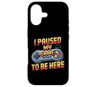 Custodia per iPhone 17 I Paused My Game To Be Here Funny Gamer Humor