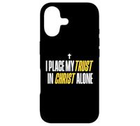 Custodia per iPhone 17 I Place My Trust In Christ Alone Christian Men Women Faith