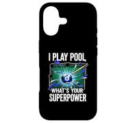 Custodia per iPhone 17 I Play Pool What's Your Superpower 8 Ball Billiards Player