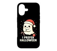 Custodia per iPhone 17 I Prefer Halloween Ghost Santa Hat Sarcastic Christmas