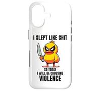 Custodia per iPhone 17 I Slept Like Shit So Today Will I Be Choosing Violence Duck