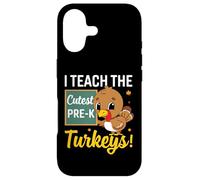 Custodia per iPhone 17 I Teach The Cutest Pre-k Turkeys Thanksgiving Thankful