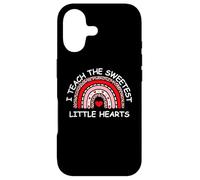 Custodia per iPhone 17 I Teach The Sweetest Hearts Rainbow Teacher Valentine's Day
