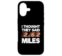Custodia per iPhone 17 I Thought They Said 2.62 Miles Runner Funny Marathon