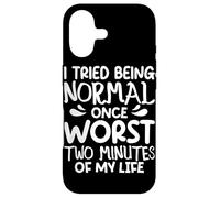 Custodia per iPhone 17 I Tried Being Normal Worst Two Minutes Funny Humor Citazione