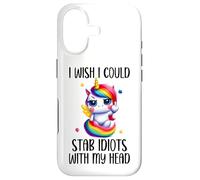 Custodia per iPhone 17 I Wish I Was a Unicorn So I Could Stab Idiots With My Head