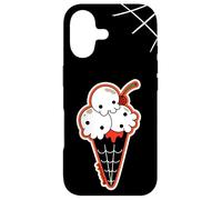 Custodia per iPhone 17 Ice Cream Skull Spoopy Yami Kawaii Halloween Design, Spooky