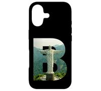 Custodia per iPhone 17 Iconico Brasile Paesaggio Cristo Redentore Lettera B