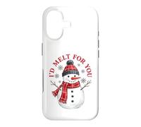 Custodia per iPhone 17 I'd Melt For You Snowman Winter Holiday Christmas
