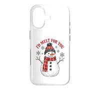 Custodia per iPhone 17 I'd Melt For You Snowman Winter Holiday Christmas