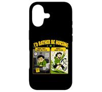 Custodia per iPhone 17 Id Rather Be Horsing Divertente Hobby Fuga a cavallo