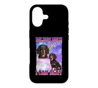 Custodia per iPhone 17 IDK How Much Longer Slay Black Long Haired Dachshund Lover