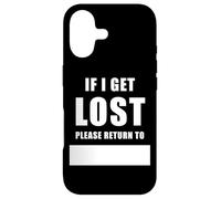Custodia per iPhone 17 If I Get Lost Please Return To - Family Reunite Fill Blank