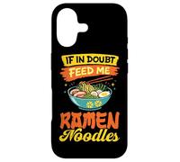 Custodia per iPhone 17 If In Doubt Feed Me Ramen Noodles Giapponese Amante Del Cibo Anime