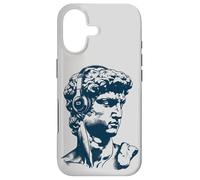 Custodia per iPhone 17 Il David di Michelangelo indossa le Cuffie
